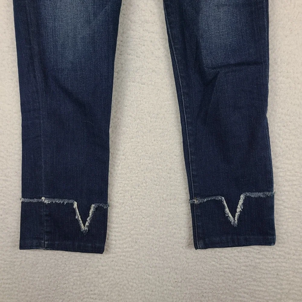 FRAME Jeans Womens 26x27 Blue Le Nouveau Straight Dark Wash Denim - Picture 2 of 14